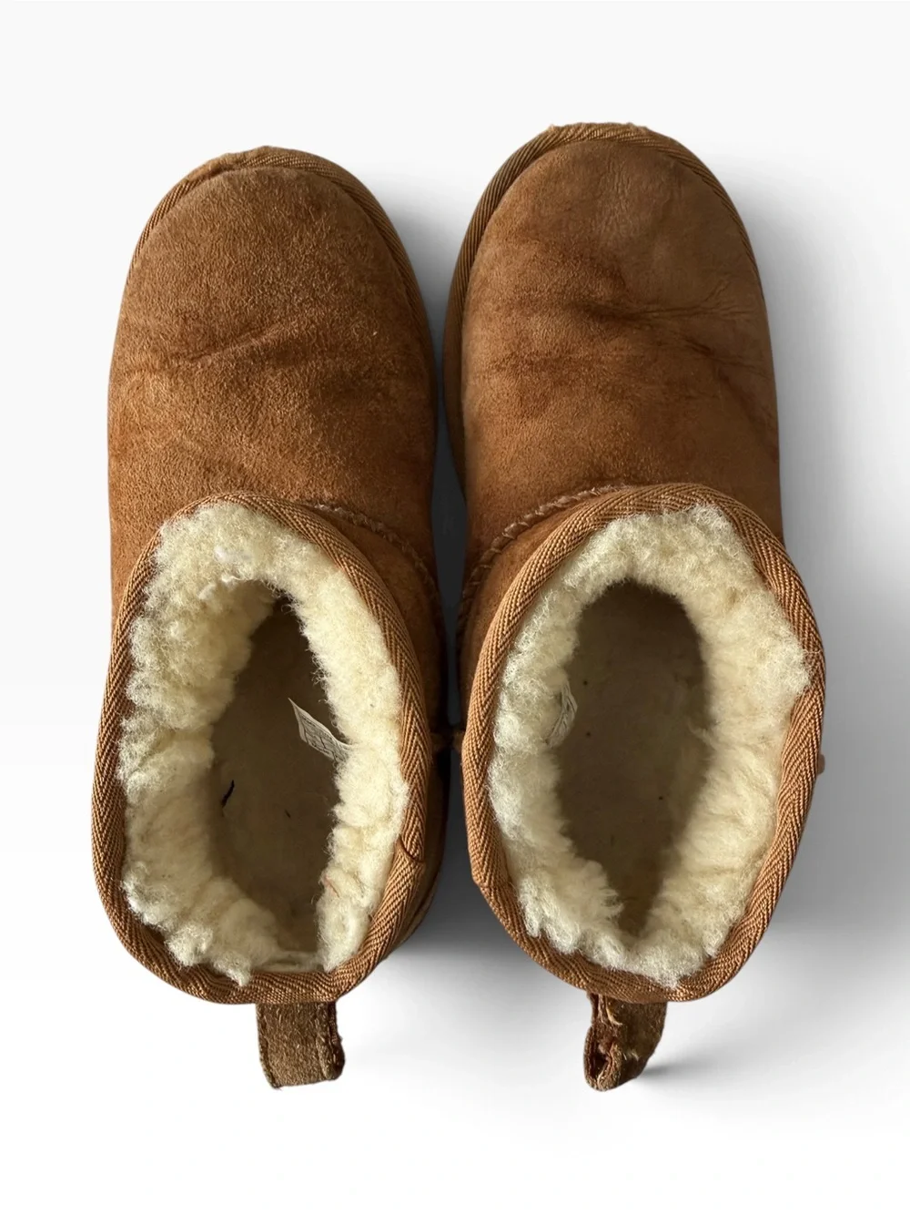 UGG Girls’ Classic Ultra Mini Boots Brown Slip-On Boots - Size 2